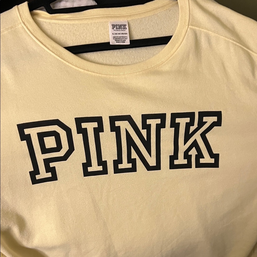 PINK Victoria's Secret Yellow Sweatshirt